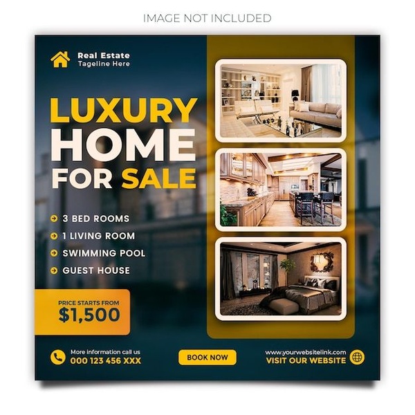 Luxury Home for Sale Ad Grid
