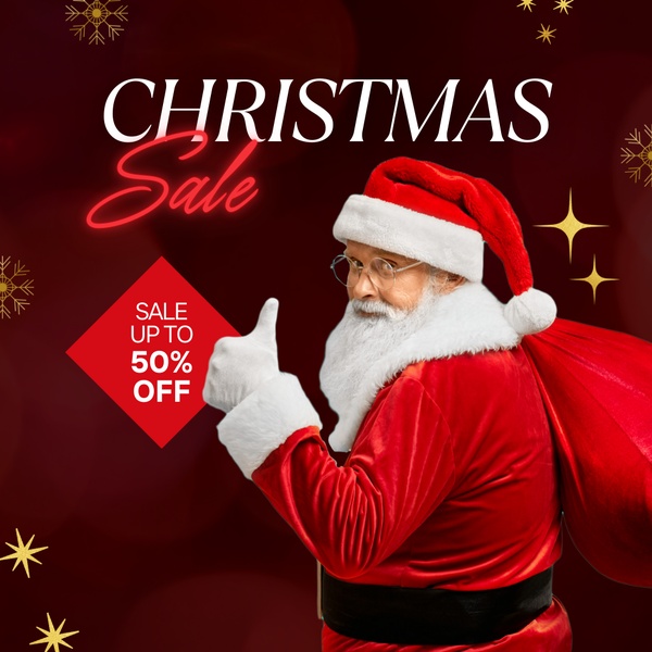 Christmas Sale Santa Creative