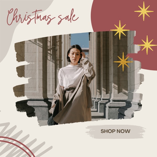 Minimalist Holiday Sale Creative