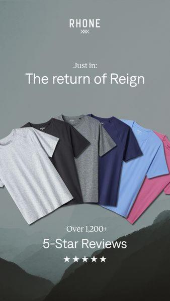 t-shirts, tees, basic shirts, casual tops, short sleeve shirts, product launch, social proof, minimalist, calm, trustworthy, neutral, blue