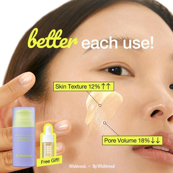 night cream, face cream, skincare cream, anti-aging cream, moisturizer, facial treatment, skin care, product launch, social proof, lifestyle, fresh, trustworthy, neutral, yellow