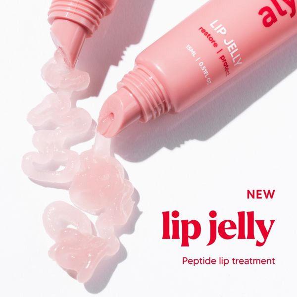 A close-up studio shot showing the product packaging and the jelly-like consistency of the treatment on a clean white background.