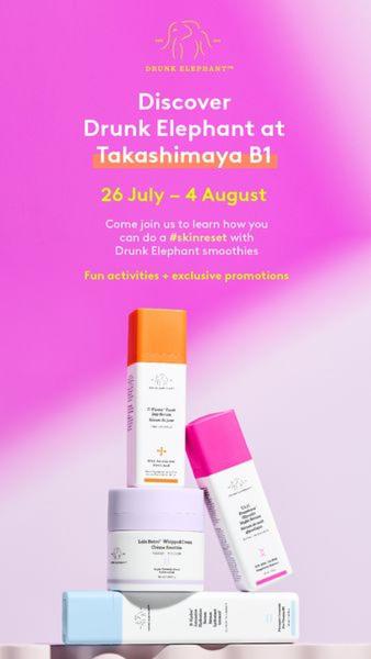 event promotion, brand activation, pop up event, skincare workshop, beauty event, brand awareness, minimalist, playful, pink
