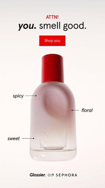 perfume, fragrance, cologne, scent, eau de parfum, brand awareness, minimalist, playful, red, neutral