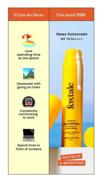 sunscreen, sun protection, spf lotion, sunblock, facial sunscreen, body sunscreen, uv protection, product launch, modern typography, fresh, energetic, orange, yellow, blue