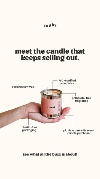 candle, scented candle, soy candle, home fragrance, coconut wax candle, wood wick candle, aromatherapy candle, bestseller push, social proof, minimalist, trustworthy, warm, neutral, orange