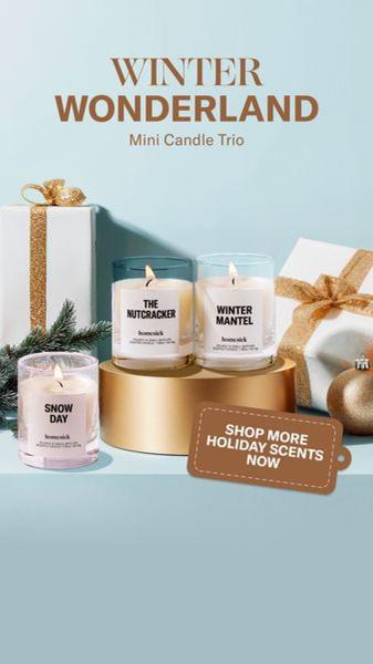 candles, scented candles, candle trio, mini candles, holiday candles, gift candles, home fragrance, bundle offer, product launch, minimalist, luxurious, warm, neutral, gold, christmas