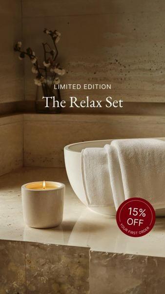 candle, candle set, scented candle, home fragrance, aromatherapy candle, relaxation candle, spa candle, limited time deal, product launch, lifestyle, minimalist, calm, luxurious, neutral, brown