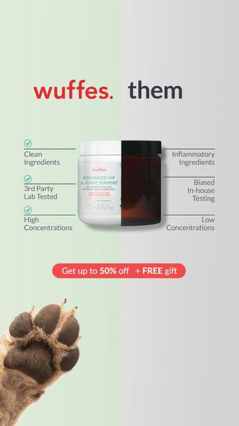 A vertical 9:16 split-screen graphic contrasting a premium supplement brand against generic, low-quality alternatives using a checkmark versus cross system.