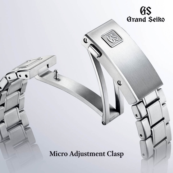 watch clasp, metal watch bracelet, watch buckle, watch band clasp, micro adjustment buckle, product demo, minimalist, trustworthy, luxurious, neutral