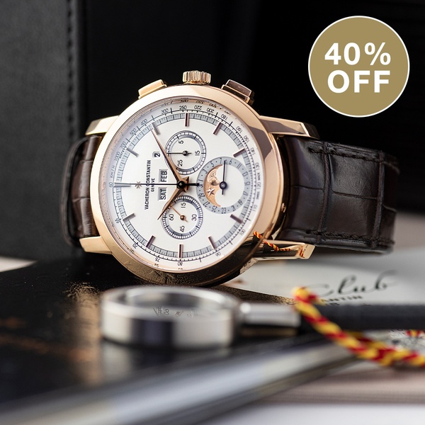 luxury watch, analog watch, wrist watch, chronograph watch, leather strap watch, discount offer, editorial, lifestyle, luxurious, bold, gold, brown, neutral