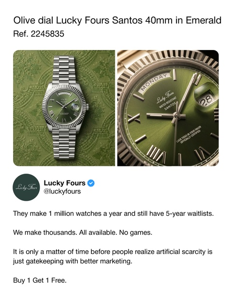 analog watch, stainless steel watch, emerald dial watch, wrist watch, mens watch, discount offer, comparison, minimalist, editorial, bold, trustworthy, green, neutral