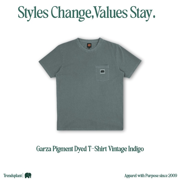 pocket t-shirt, cotton tee, crew neck shirt, short sleeve tee, vintage wash shirt, brand awareness, minimalist, calm, trustworthy, neutral, green