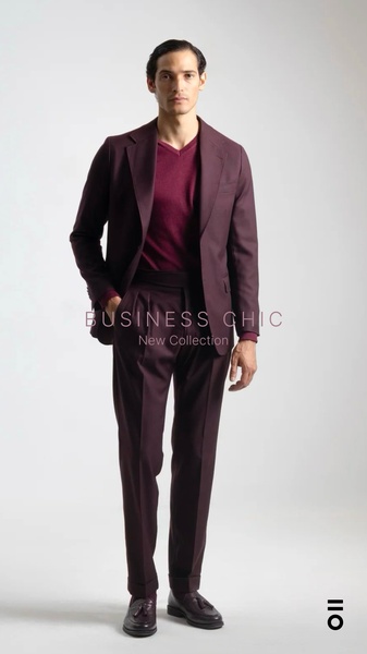 mens suit, tailored suit, formal blazer, suit trousers, mens clothing, new arrival, minimalist, editorial, luxurious, trustworthy, neutral, purple