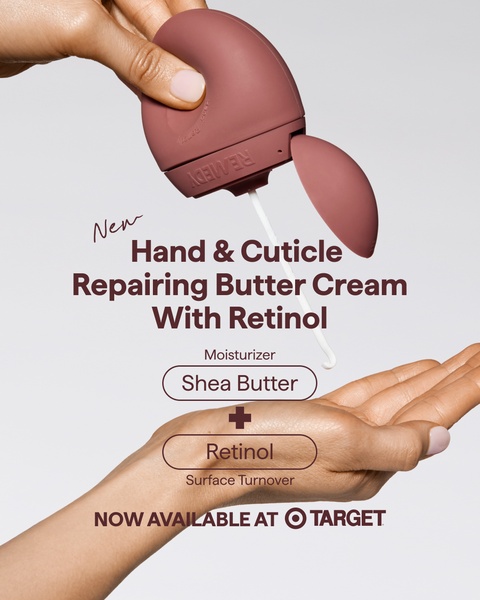A clean, minimalist product hero shot focusing on ingredient benefits with clear text overlays and a high-contrast color palette.