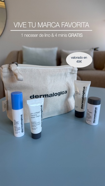 skincare kit, travel size skincare, cosmetic bag, beauty samples, skincare minis, discount offer, bestseller push, lifestyle, fresh, trustworthy, neutral, blue