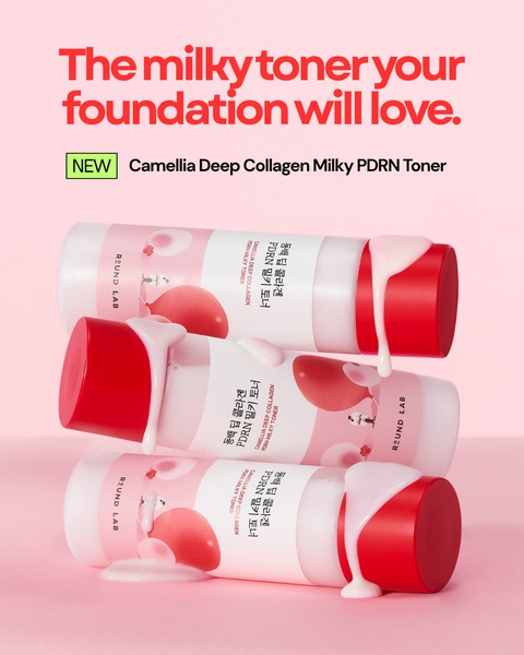face toner, milky toner, facial toner, skincare toner, collagen toner, new arrival, bestseller push, minimalist, editorial, fresh, playful, pink, red, neutral