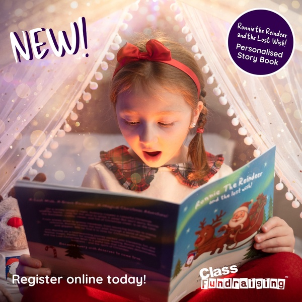 A heartwarming close-up of a child reading a personalized storybook in a cozy, illuminated blanket fort setting.
