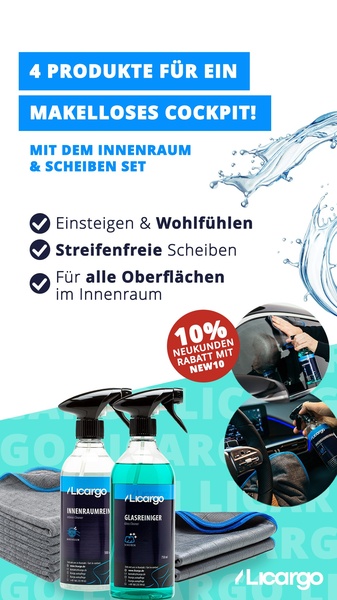 car interior cleaner, glass cleaner spray, car cleaning cloth, car detailing kit, interior cleaning set, discount offer, bundle offer, lifestyle, energetic, trustworthy, blue, neutral