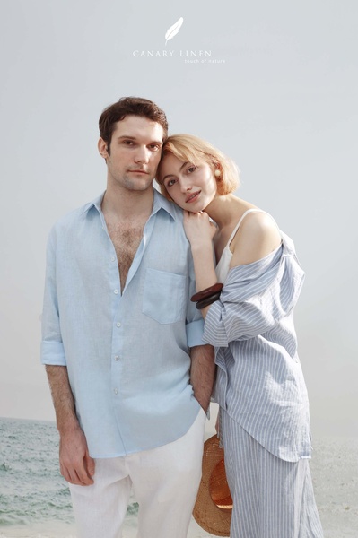 linen shirts, button down shirts, casual shirts, summer shirts, long sleeve shirts, brand awareness, lifestyle, outdoor, calm, fresh, neutral, blue