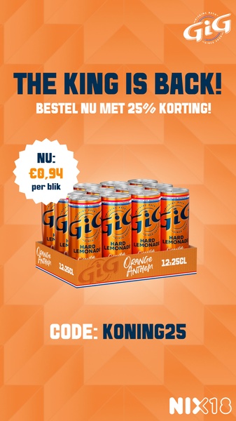 A vertical 9:16 promotional image featuring a crate of canned hard lemonade with a clear price-per-unit offer and a discount code.
