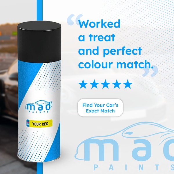 A square-format static ad featuring a high-quality product shot alongside a five-star review and a clear call-to-action button.