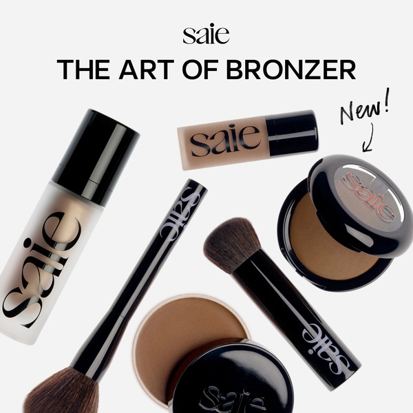 bronzer, bronzer stick, powder bronzer, makeup brush, cosmetic products, new arrival, minimalist, flat lay, fresh, trustworthy, neutral