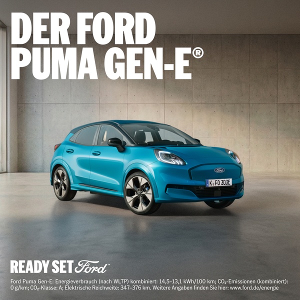 This creative features a clean studio shot of the electric SUV positioned to highlight its design and technical specifications.