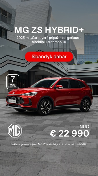 A high-conversion 9:16 ad featuring a red hybrid SUV, showcasing an award accolade, warranty, and starting price in a clean, professional layout.