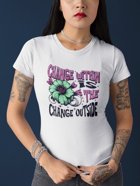 graphic t-shirt, printed tee, graphic top, short sleeve shirt, crew neck tee, brand awareness, lifestyle, bold, neutral, purple, green
