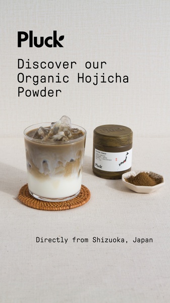 Organic Hojicha Powder Minimalist Product Spotlight