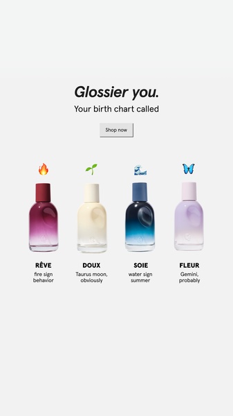 perfume, fragrance, eau de parfum, cologne, body fragrance, scent bottle, product launch, brand awareness, minimalist, fresh, playful, neutral, purple, blue