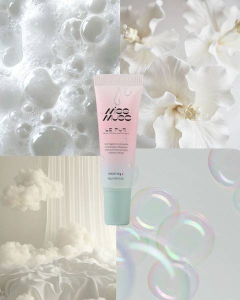 intimate perfume, body fragrance, personal care, beauty product, scented cream, product demo, brand awareness, editorial, calm, fresh, neutral, pastel