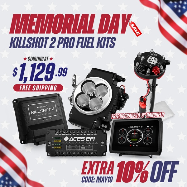 A promotional retail ad for fuel kits featuring a seasonal holiday discount offer with clear pricing and value-add bonuses.