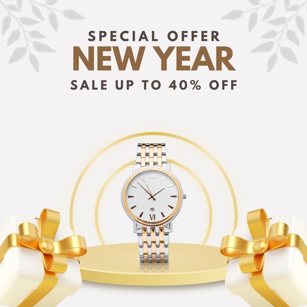 watch, wristwatch, timepiece, dress watch, bracelet watch, sale promotion, minimalist, luxurious, gold, neutral, new year