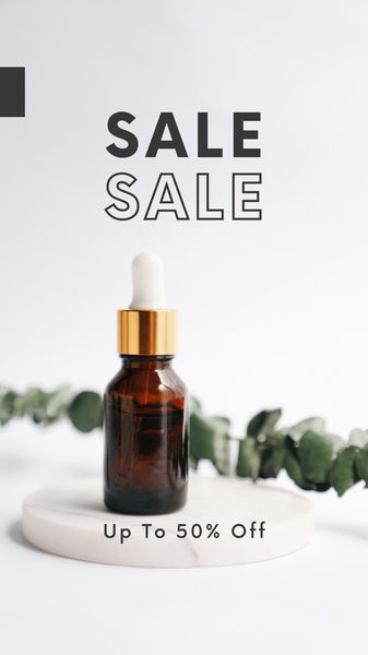 serum, face serum, skincare serum, facial oil, beauty oil, dropper bottle, skincare product, sale promotion, minimalist, calm, fresh, neutral, brown, gold