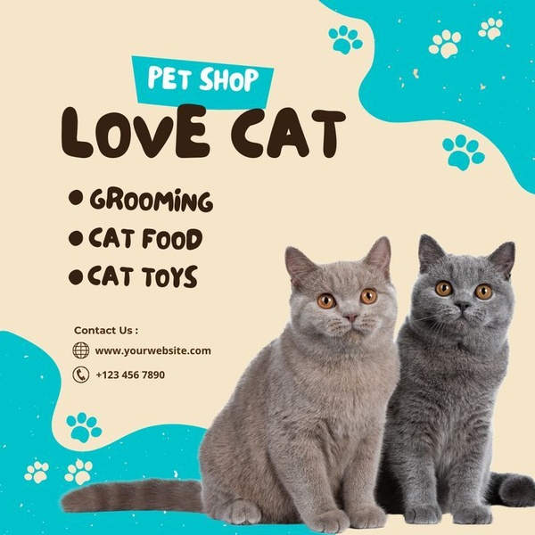 Love Cat Pet Shop Ad