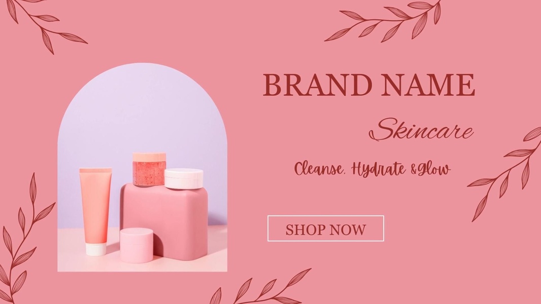 skincare set, face moisturizer, skin care routine, facial cleanser, hydrating serum, face cream, skincare collection, brand awareness, product launch, minimalist, editorial, warm, calm, pink, neutral