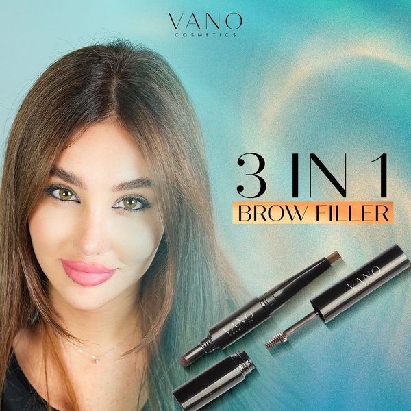 eyebrow filler, brow pencil, eyebrow pen, brow definer, eyebrow makeup, brow styler, product launch, bundle offer, editorial, lifestyle, bold, luxurious, blue, neutral, orange