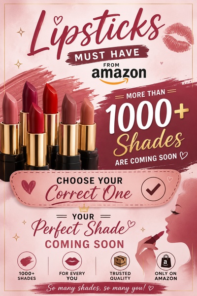 lipstick, lip color, lip makeup, matte lipstick, lip cosmetics, lip product, product launch, brand awareness, modern typography, minimalist, playful, warm, pink, red, gold