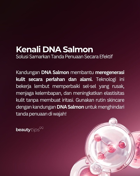 anti-aging serum, skin regeneration cream, dna salmon skincare, anti-wrinkle serum, face moisturizer, skin elasticity cream, brand awareness, product launch, modern typography, minimalist, luxurious, trustworthy, black, purple, pink