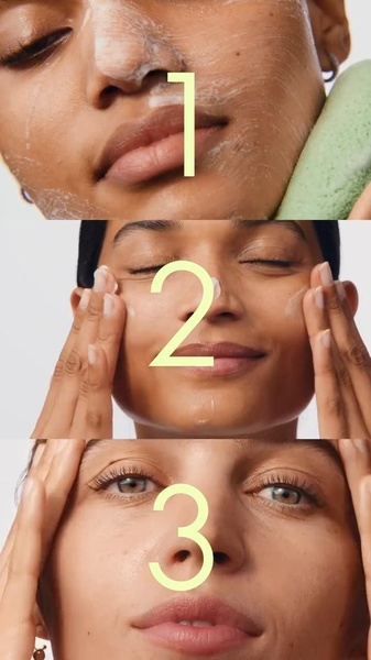 skincare routine, face cleanser, facial moisturizer, skin care set, face wash, facial serum, product launch, brand awareness, editorial, lifestyle, calm, fresh, neutral, pastel, brown