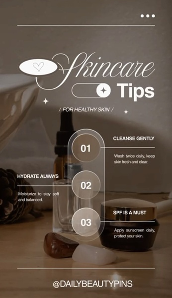 skincare routine, face serum, facial moisturizer, skin care set, face cream, daily skincare, brand awareness, bestseller push, editorial, lifestyle, warm, luxurious, brown, neutral