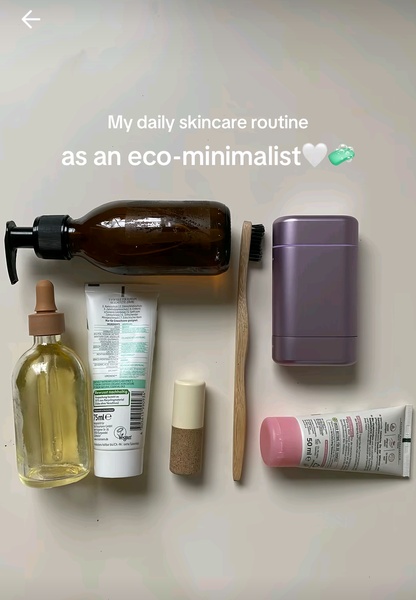 skincare routine, face oil, natural skincare, eco skincare, skin care set, daily skincare, brand awareness, bestseller push, flat lay, ugc style, calm, fresh, neutral, brown, purple