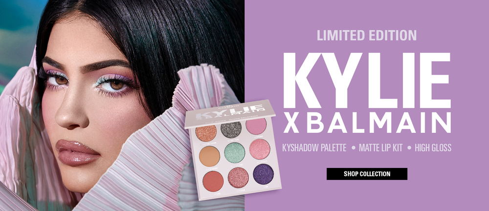 eyeshadow palette, makeup palette, eye makeup, lip kit, lip gloss, cosmetics set, product launch, limited time deal, editorial, modern typography, bold, luxurious, purple, pink, neutral