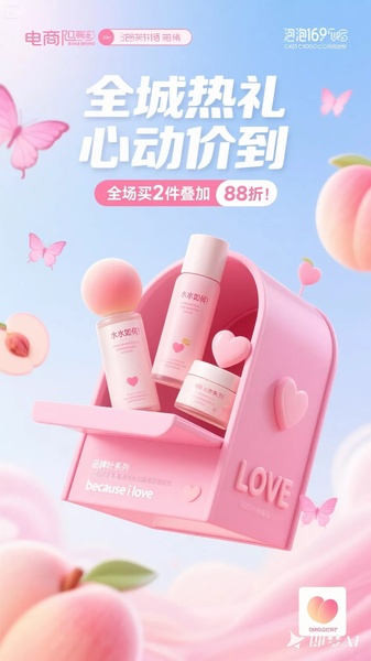 skincare set, facial care kit, skin care routine, moisturizer set, face care products, beauty skincare bundle, sale promotion, bundle offer, minimalist, editorial, playful, warm, pink, pastel, blue