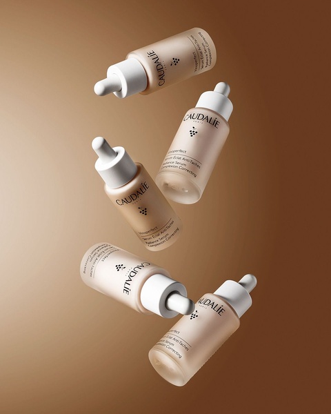 face serum, skincare serum, radiance serum, correcting serum, beauty serum, bestseller push, minimalist, editorial, luxurious, calm, brown, neutral