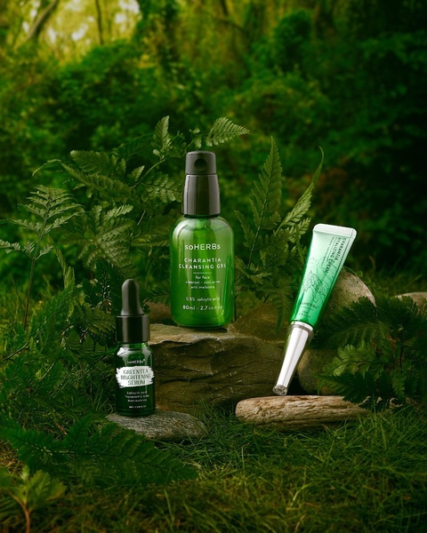 face cleanser, brightening serum, face cream, skincare kit, facial treatment, beauty products, new arrival, lifestyle, fresh, calm, green