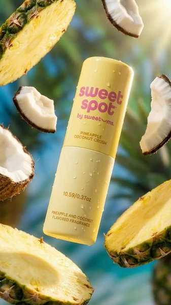 fragrance spray, body mist, personal care spray, grooming spray, scented mist, new arrival, brand awareness, minimalist, fresh, playful, yellow, neutral