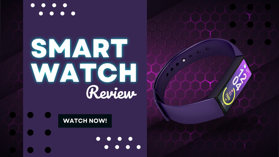 smart watch, fitness tracker, wearable device, activity monitor, digital watch, product launch, social proof, modern typography, bold, energetic, purple, pink
